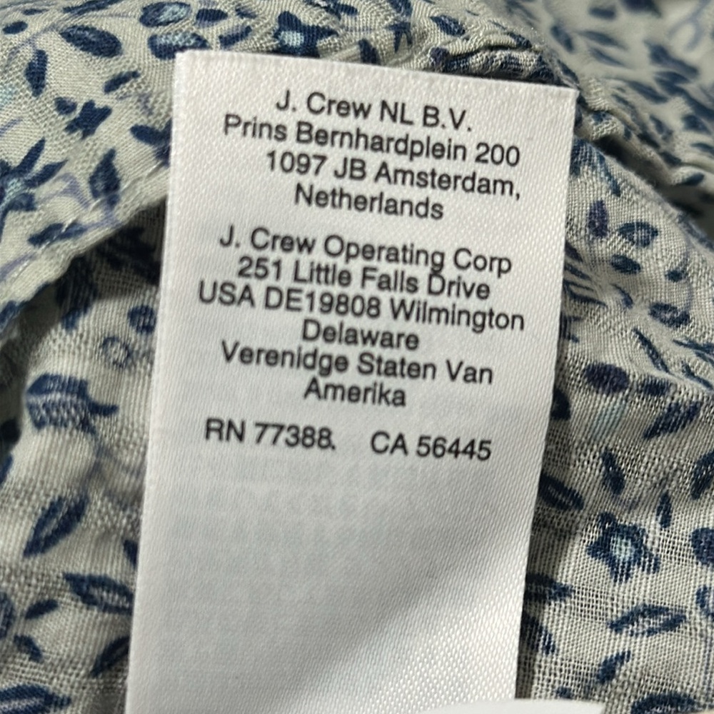 MADEWELL Smocked Pull-On Shorts in Florentine Floral Blue Skirt Skort Size Small - Picture 10 of 11